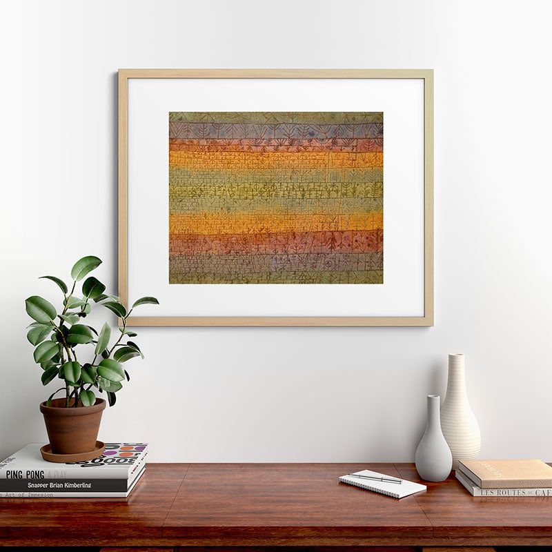 "Tree Nursery" by Paul Klee (1929) Framed Art Print