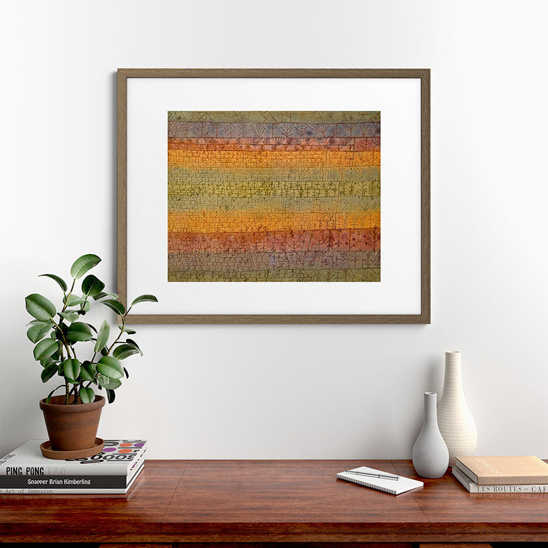 "Tree Nursery" by Paul Klee (1929) Framed Art Print