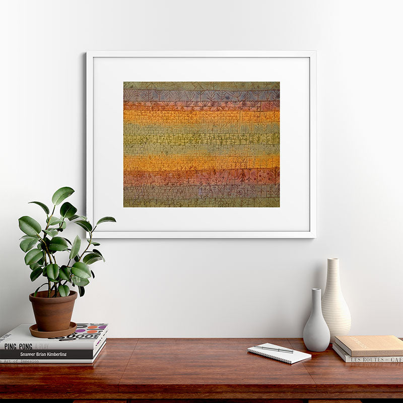 "Tree Nursery" by Paul Klee (1929) Framed Art Print