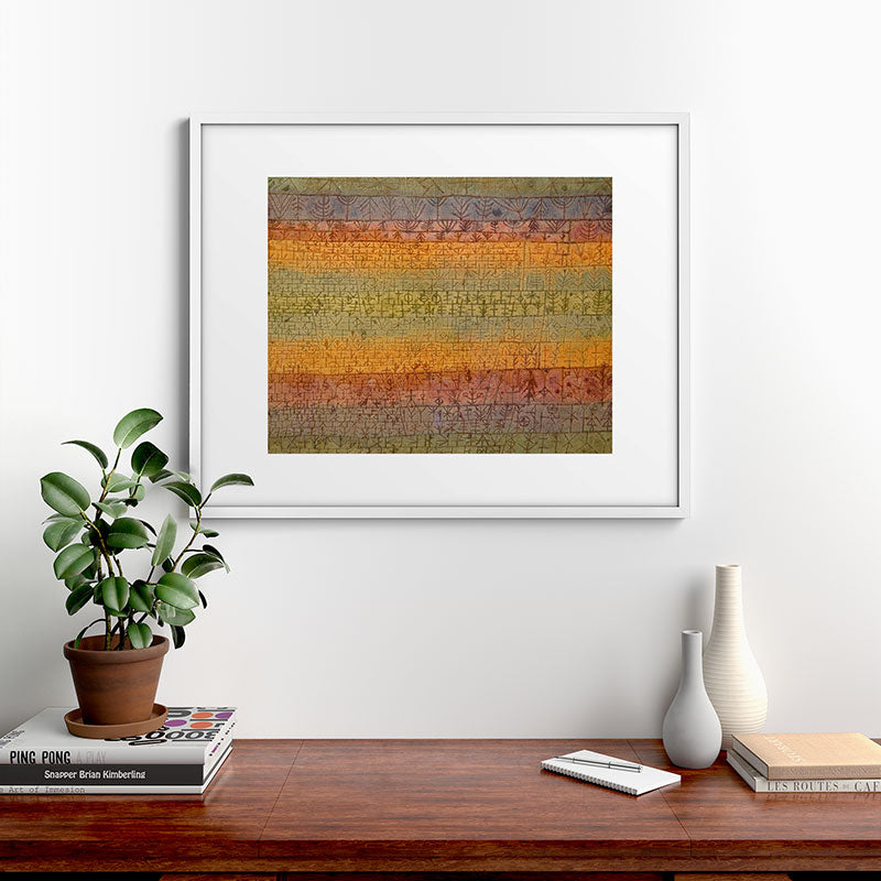 "Tree Nursery" by Paul Klee (1929) Framed Art Print
