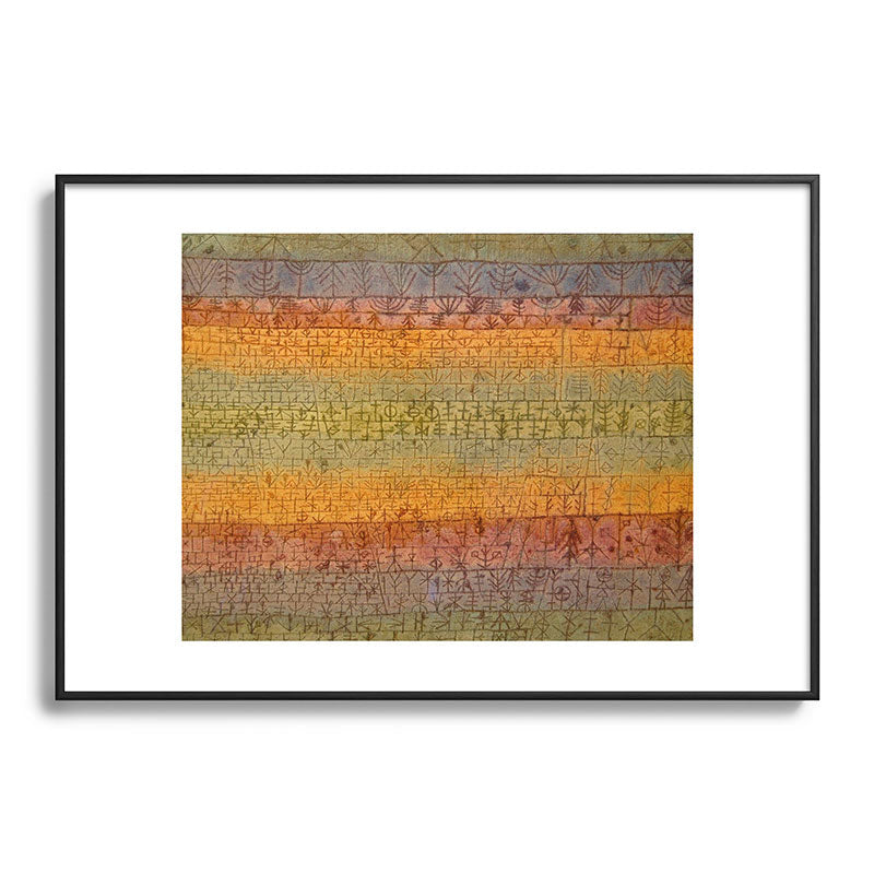 "Tree Nursery" by Paul Klee (1929) Framed Art Print