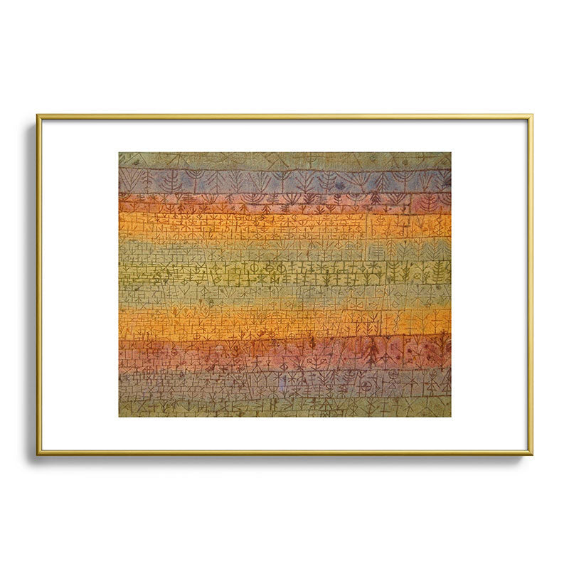"Tree Nursery" by Paul Klee (1929) Framed Art Print