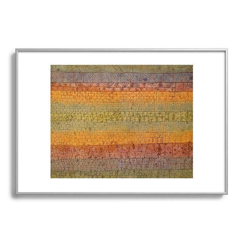 "Tree Nursery" by Paul Klee (1929) Framed Art Print