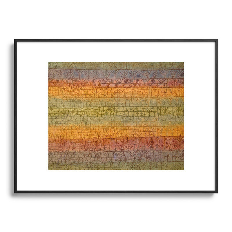 "Tree Nursery" by Paul Klee (1929) Framed Art Print