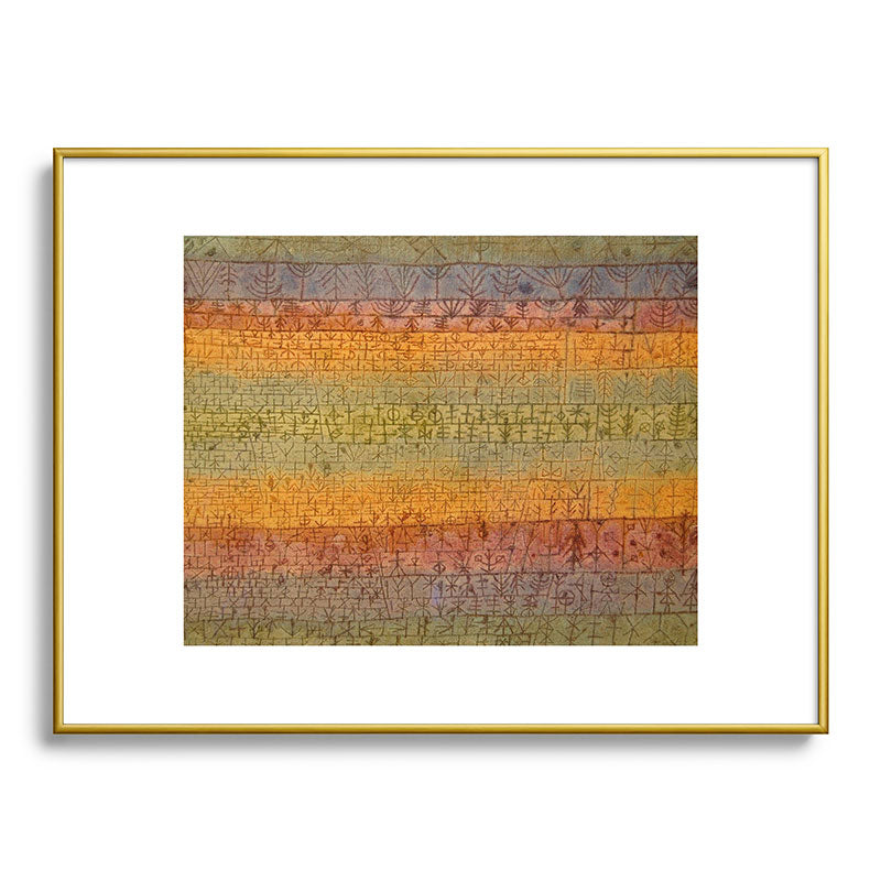 "Tree Nursery" by Paul Klee (1929) Framed Art Print
