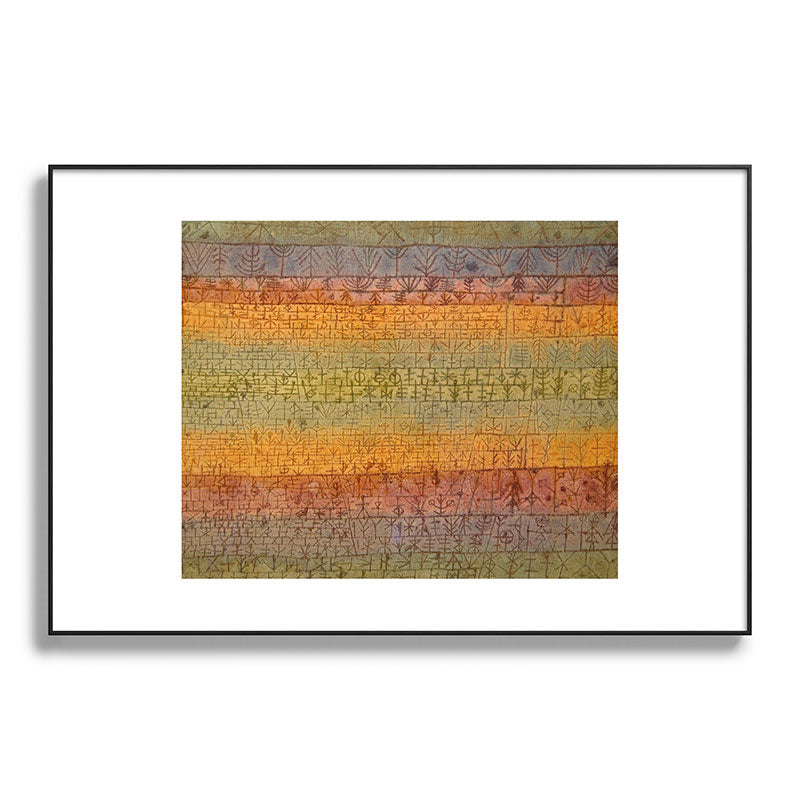 "Tree Nursery" by Paul Klee (1929) Framed Art Print