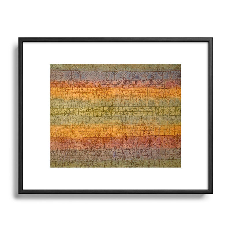 "Tree Nursery" by Paul Klee (1929) Framed Art Print