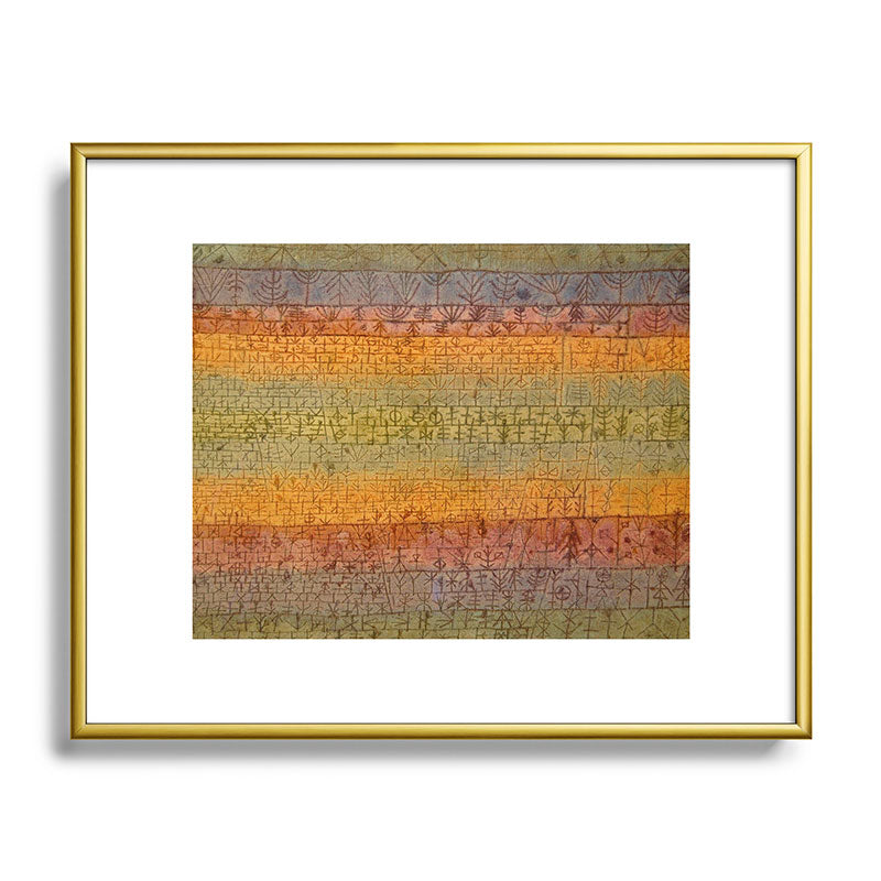 "Tree Nursery" by Paul Klee (1929) Framed Art Print