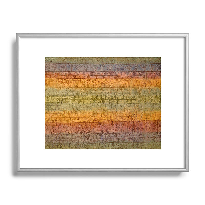 "Tree Nursery" by Paul Klee (1929) Framed Art Print