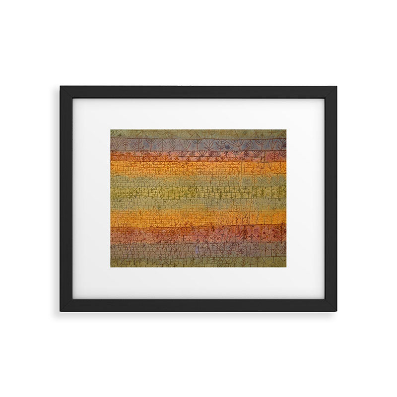"Tree Nursery" by Paul Klee (1929) Framed Art Print