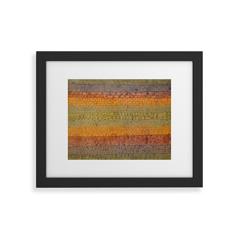 "Tree Nursery" by Paul Klee (1929) Framed Art Print