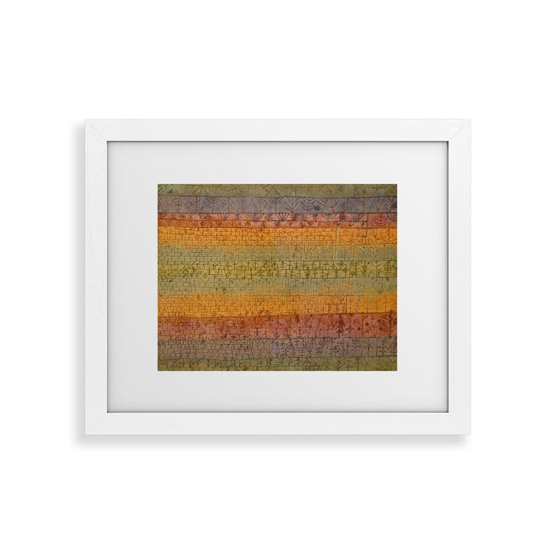 "Tree Nursery" by Paul Klee (1929) Framed Art Print