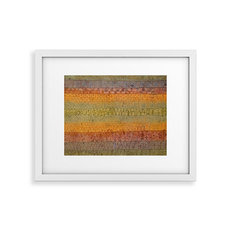 "Tree Nursery" by Paul Klee (1929) Framed Art Print