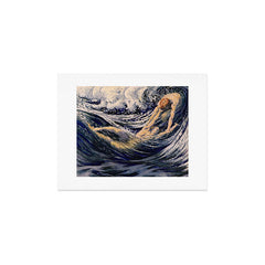 "Two fishes swimming in the sea not more lawless than we" (Margaret C. Cook, Leaves of Grass, 1913) Art Print