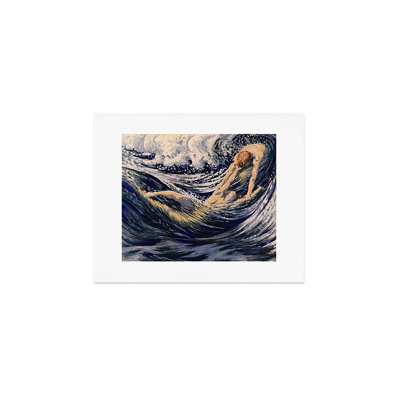 "Two fishes swimming in the sea not more lawless than we" (Margaret C. Cook, Leaves of Grass, 1913) Art Print