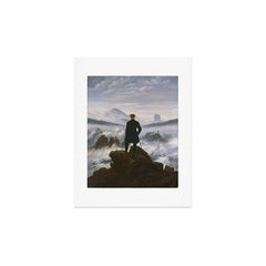 "Wanderer above the Sea of Fog" ("Der Wanderer ��ber dem Nebelmeer") by Caspar David Friedrich, circa 1817  Art Print