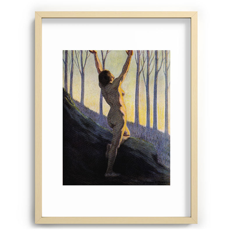 "We found our own, O my Soul, in the calm and cool of the daybreak" (Margaret C. Cook, 1913) Framed Art Print