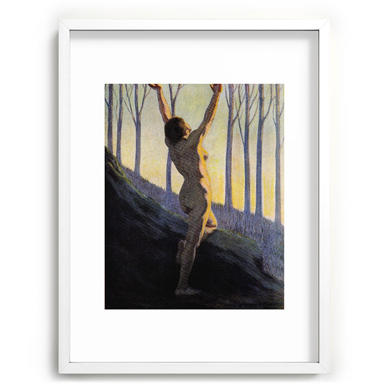 "We found our own, O my Soul, in the calm and cool of the daybreak" (Margaret C. Cook, 1913) Framed Art Print