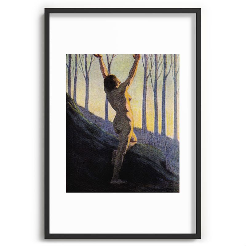 "We found our own, O my Soul, in the calm and cool of the daybreak" (Margaret C. Cook, 1913) Framed Art Print