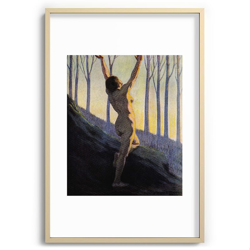 "We found our own, O my Soul, in the calm and cool of the daybreak" (Margaret C. Cook, 1913) Framed Art Print