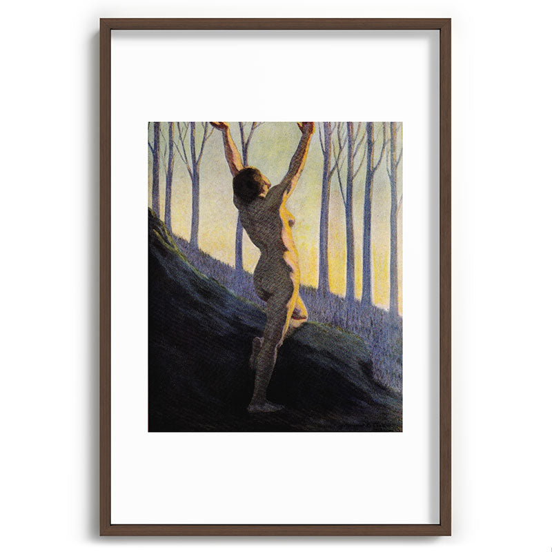 "We found our own, O my Soul, in the calm and cool of the daybreak" (Margaret C. Cook, 1913) Framed Art Print