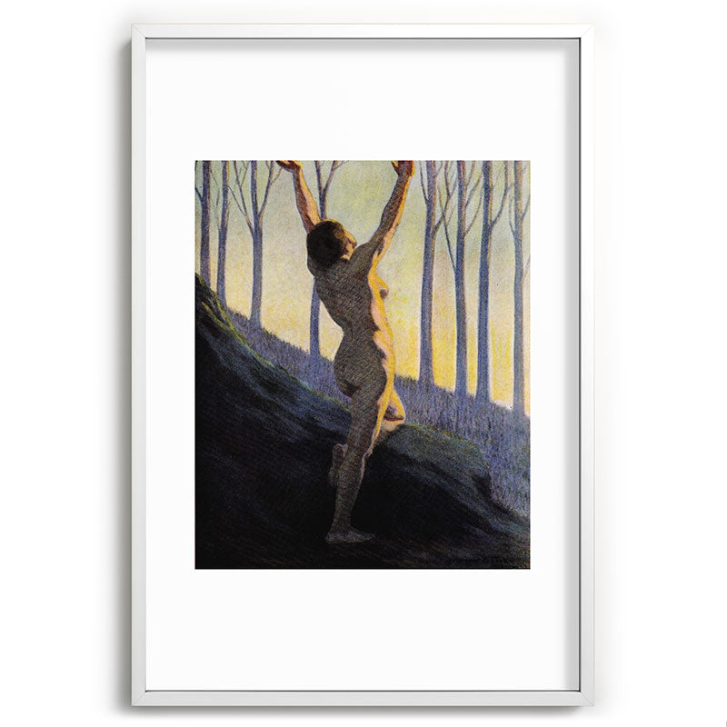 "We found our own, O my Soul, in the calm and cool of the daybreak" (Margaret C. Cook, 1913) Framed Art Print