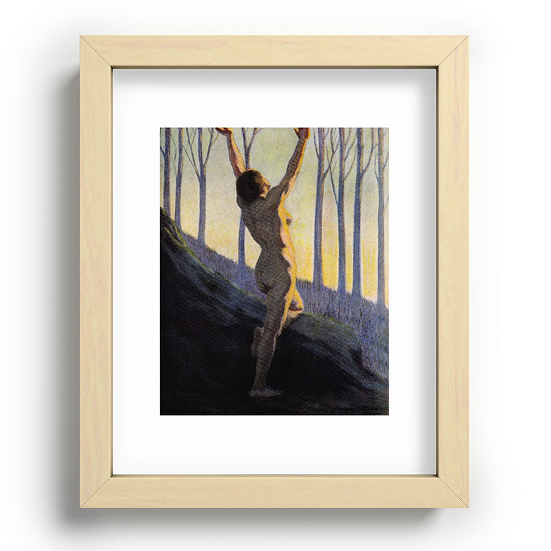 "We found our own, O my Soul, in the calm and cool of the daybreak" (Margaret C. Cook, 1913) Framed Art Print