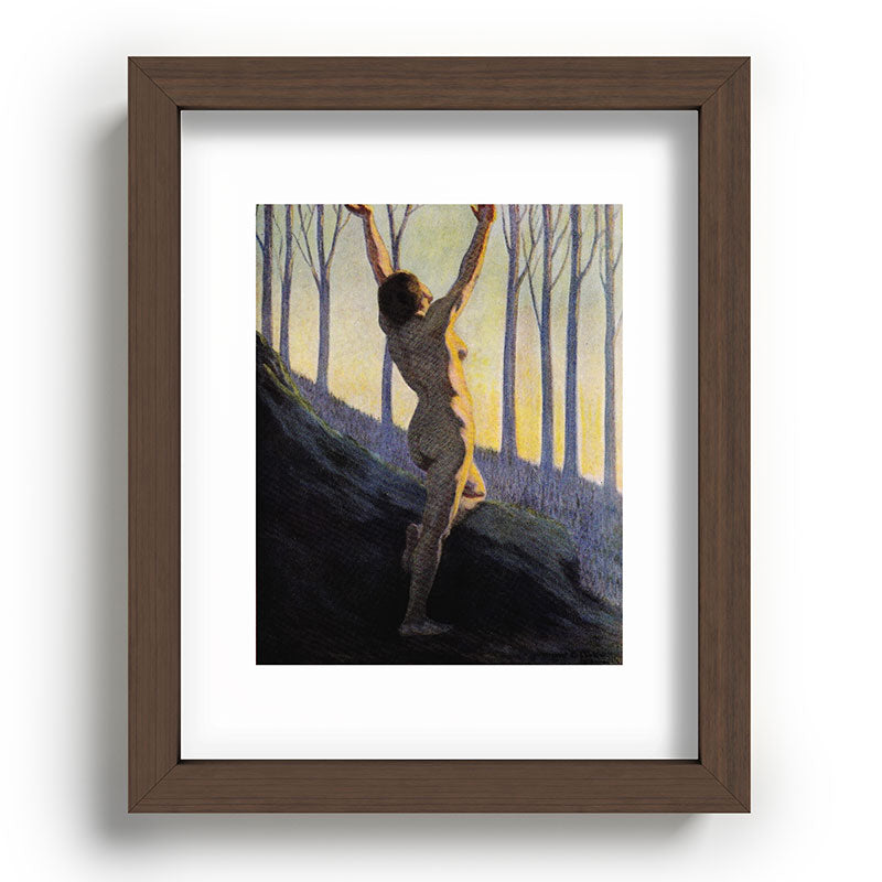 "We found our own, O my Soul, in the calm and cool of the daybreak" (Margaret C. Cook, 1913) Framed Art Print
