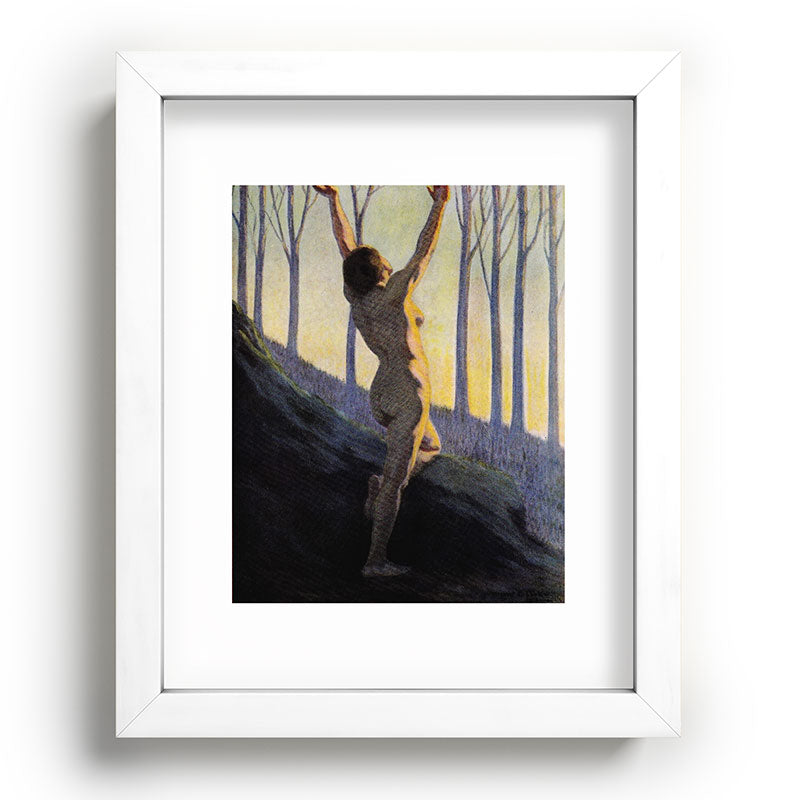 "We found our own, O my Soul, in the calm and cool of the daybreak" (Margaret C. Cook, 1913) Framed Art Print