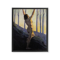 "We found our own, O my Soul, in the calm and cool of the daybreak" (Margaret C. Cook, 1913) Framed Canvas Print