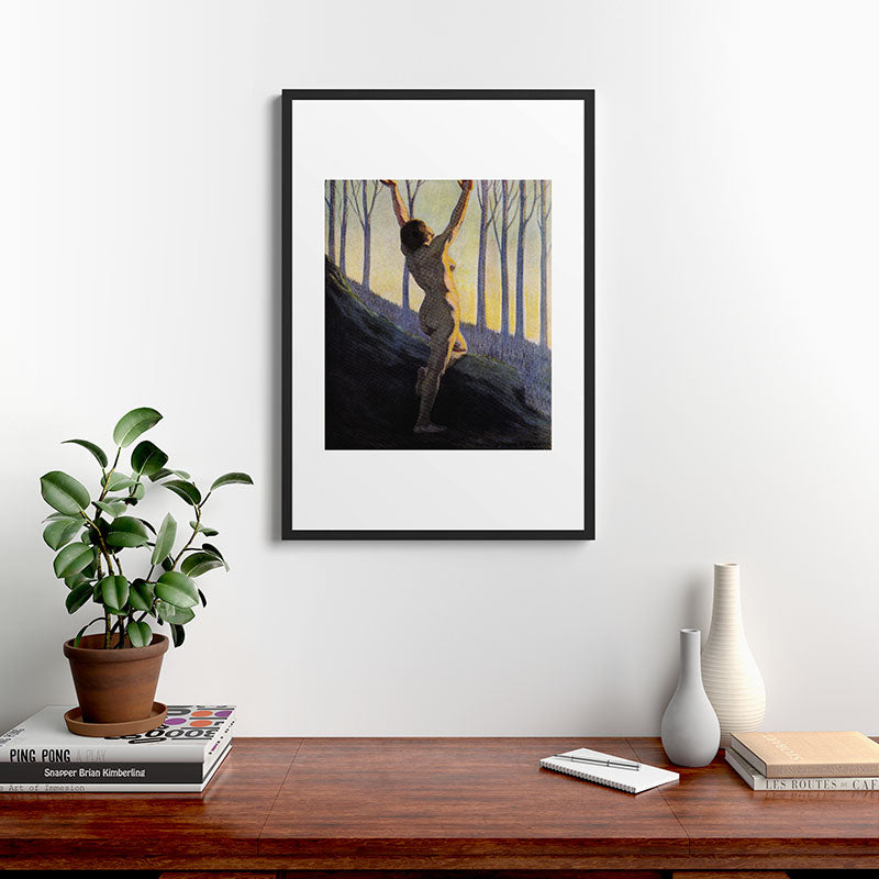 "We found our own, O my Soul, in the calm and cool of the daybreak" (Margaret C. Cook, 1913) Framed Art Print
