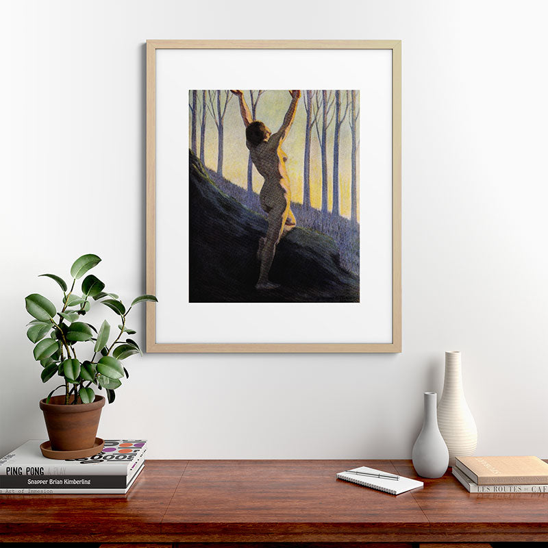 "We found our own, O my Soul, in the calm and cool of the daybreak" (Margaret C. Cook, 1913) Framed Art Print