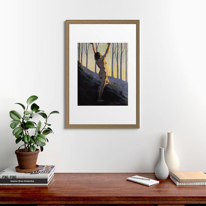 "We found our own, O my Soul, in the calm and cool of the daybreak" (Margaret C. Cook, 1913) Framed Art Print