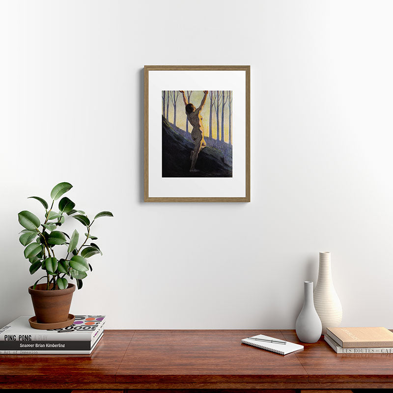 "We found our own, O my Soul, in the calm and cool of the daybreak" (Margaret C. Cook, 1913) Framed Art Print