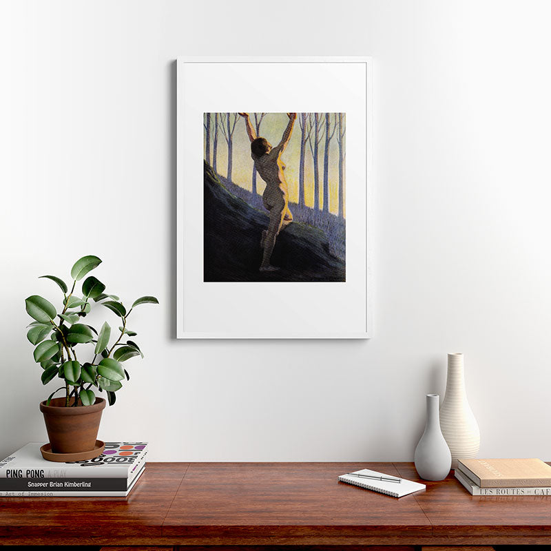 "We found our own, O my Soul, in the calm and cool of the daybreak" (Margaret C. Cook, 1913) Framed Art Print