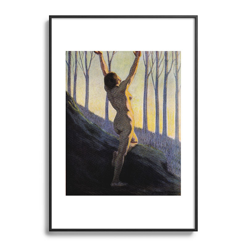 "We found our own, O my Soul, in the calm and cool of the daybreak" (Margaret C. Cook, 1913) Framed Art Print
