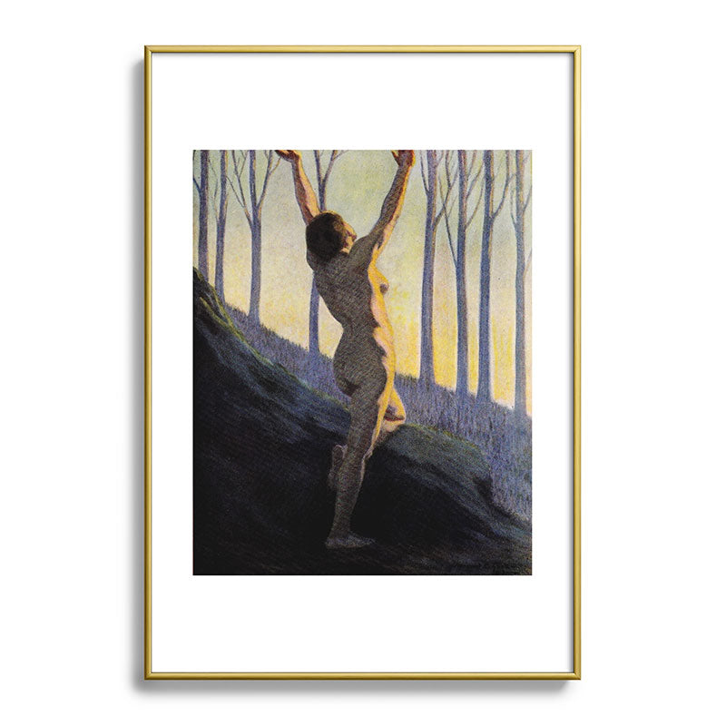"We found our own, O my Soul, in the calm and cool of the daybreak" (Margaret C. Cook, 1913) Framed Art Print