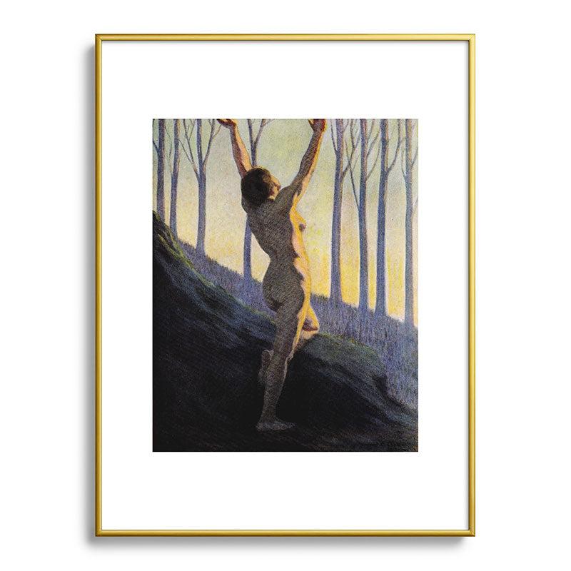 "We found our own, O my Soul, in the calm and cool of the daybreak" (Margaret C. Cook, 1913) Framed Art Print