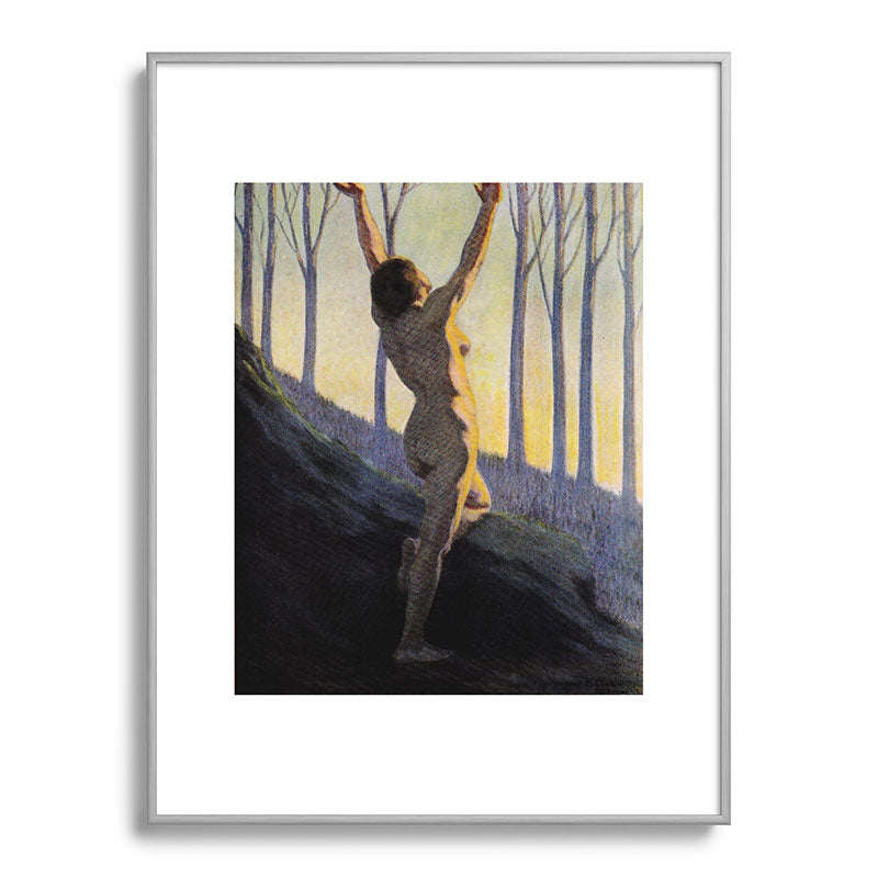 "We found our own, O my Soul, in the calm and cool of the daybreak" (Margaret C. Cook, 1913) Framed Art Print