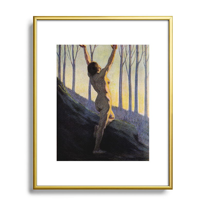 "We found our own, O my Soul, in the calm and cool of the daybreak" (Margaret C. Cook, 1913) Framed Art Print