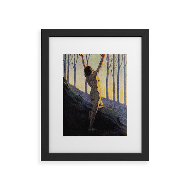 "We found our own, O my Soul, in the calm and cool of the daybreak" (Margaret C. Cook, 1913) Framed Art Print