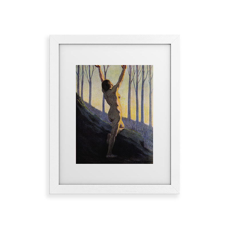 "We found our own, O my Soul, in the calm and cool of the daybreak" (Margaret C. Cook, 1913) Framed Art Print