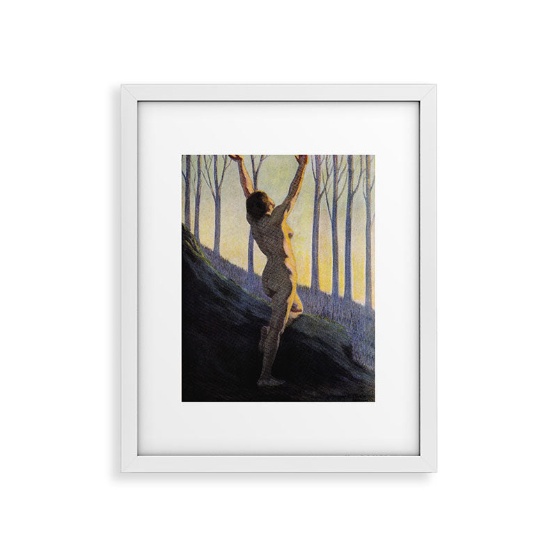 "We found our own, O my Soul, in the calm and cool of the daybreak" (Margaret C. Cook, 1913) Framed Art Print