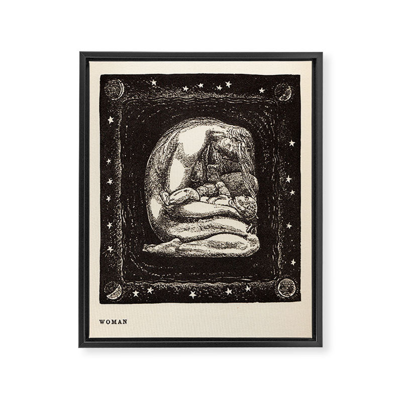 "Woman" by Rockwell Kent (1919) Framed Canvas Print