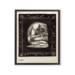 "Woman" by Rockwell Kent (1919) Framed Canvas Print