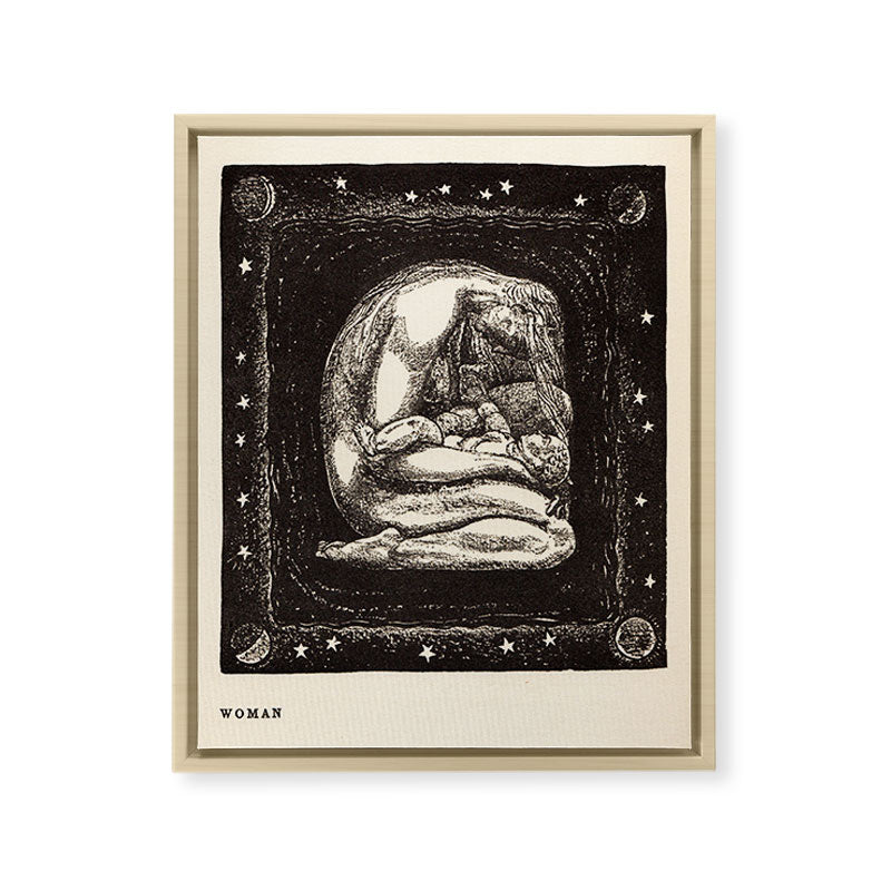 "Woman" by Rockwell Kent (1919) Framed Canvas Print