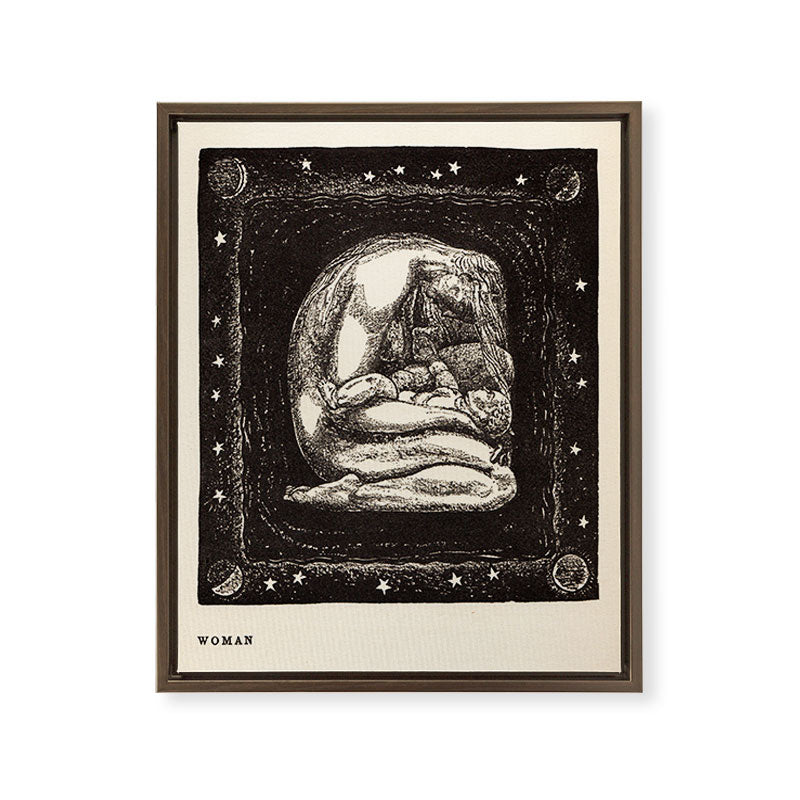 "Woman" by Rockwell Kent (1919) Framed Canvas Print