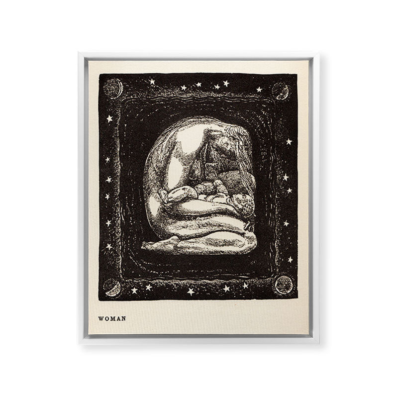 "Woman" by Rockwell Kent (1919) Framed Canvas Print