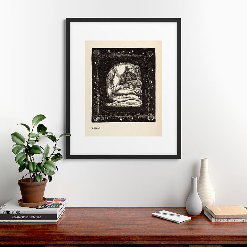"Woman" by Rockwell Kent (1919) Framed Art Print
