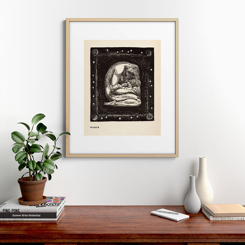 "Woman" by Rockwell Kent (1919) Framed Art Print